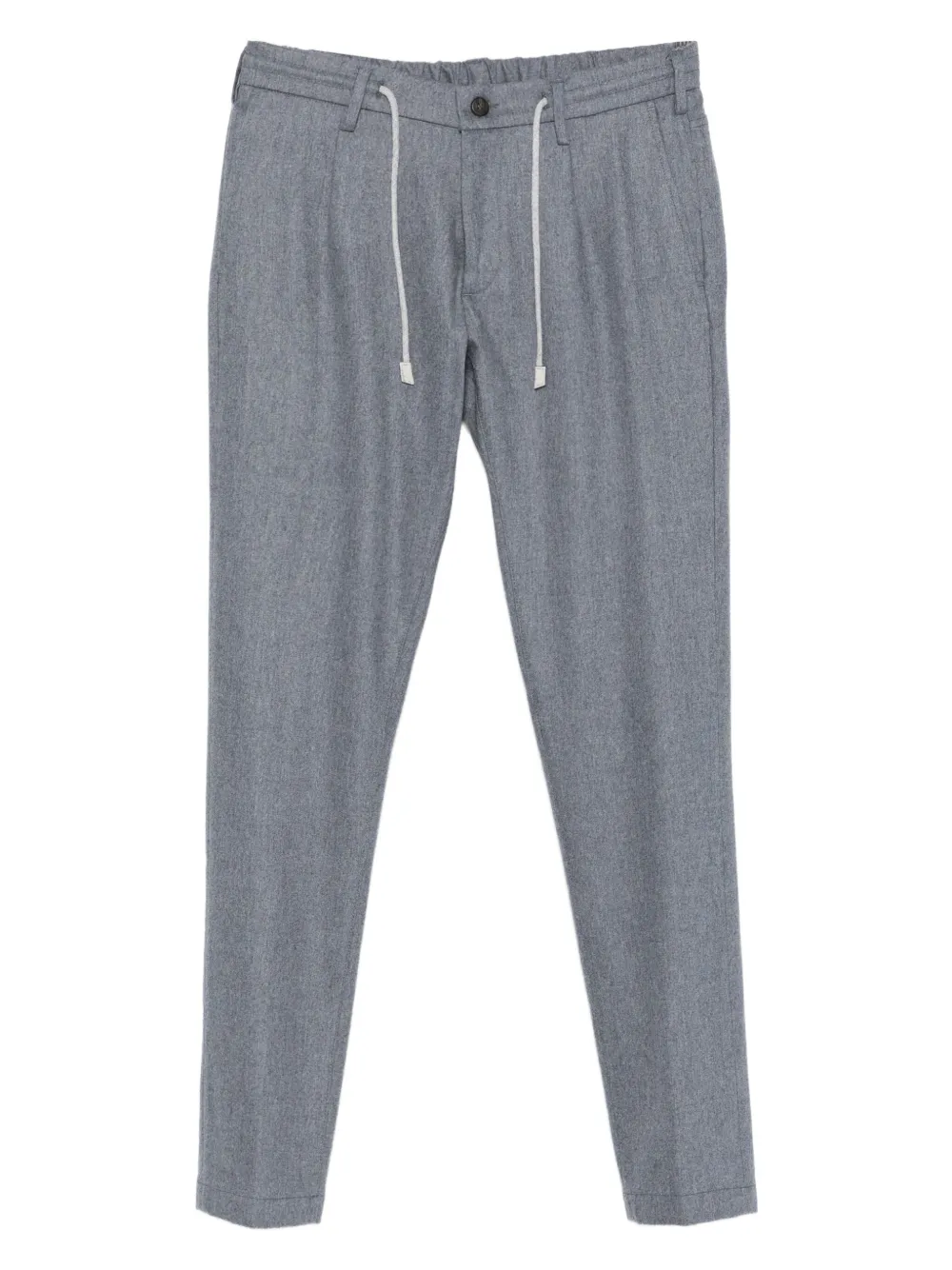 Eleventy cuffed drawstring tapered trousers | Blue | Image 1