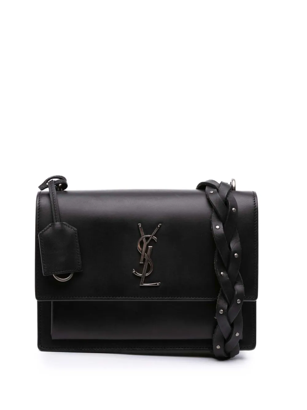 Saint Laurent Pre-Owned 2018 ミディアム レザー モノグラム サンセット ブレイドストラップ ショルダーバッグ Saint Laurent Pre-Owned 2018 ミディアム レザー モノグラム サンセット ブレイドストラップ ショルダーバッグ