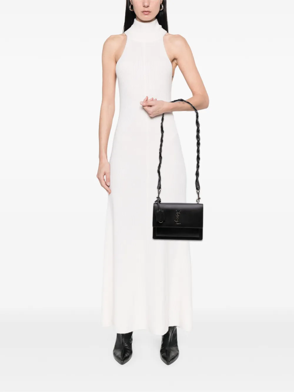 Saint Laurent Pre-Owned 2018 Medium Leather Monogram Sunset Braided Strap crossbody bag | Pre-Owned | Image 2