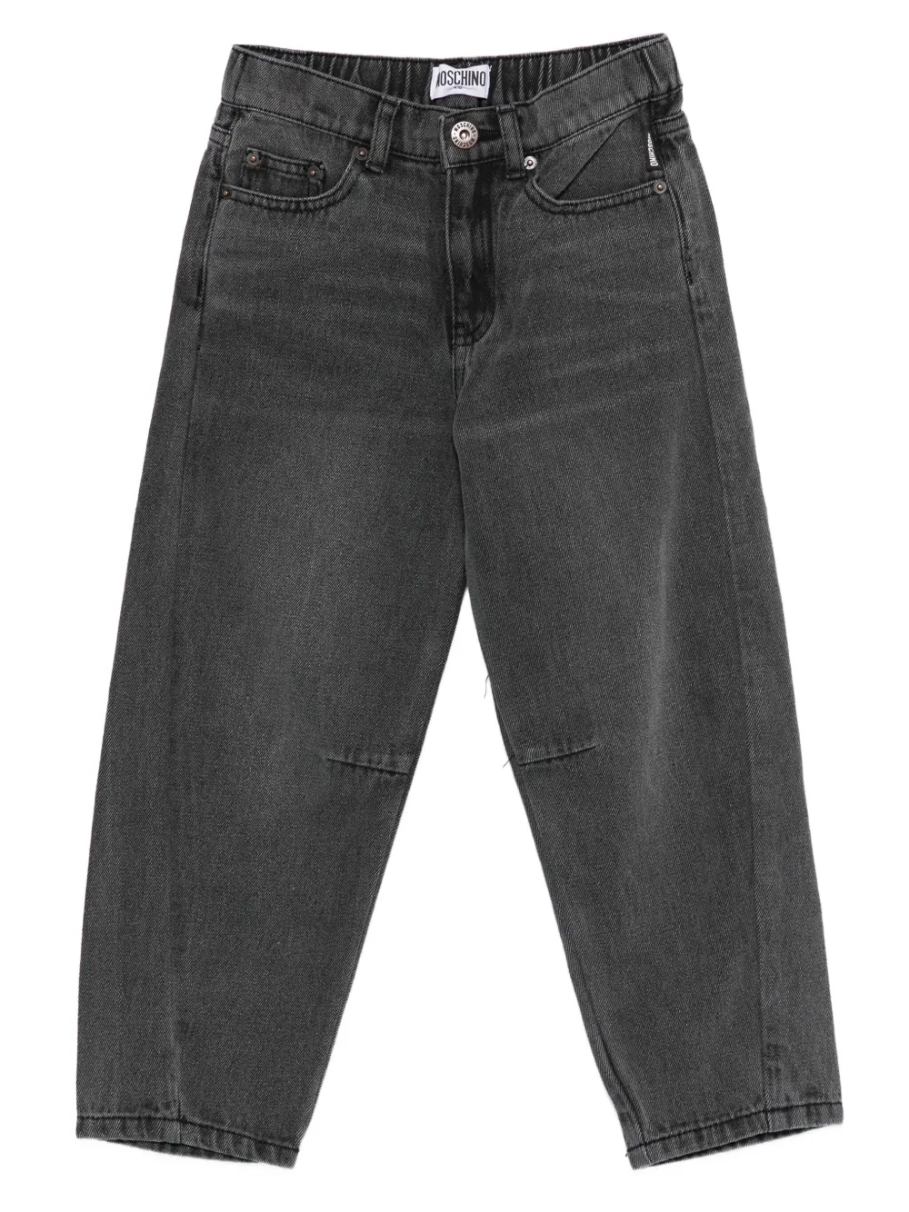 Moschino Kids elasticated five-pocket trousers | Black | Image 1