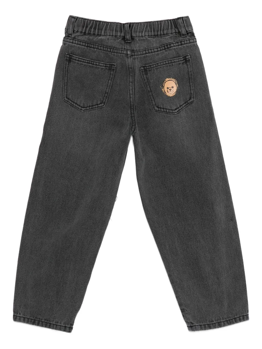 Moschino Kids elasticated five-pocket trousers | Girls Casual Trousers | Image 2