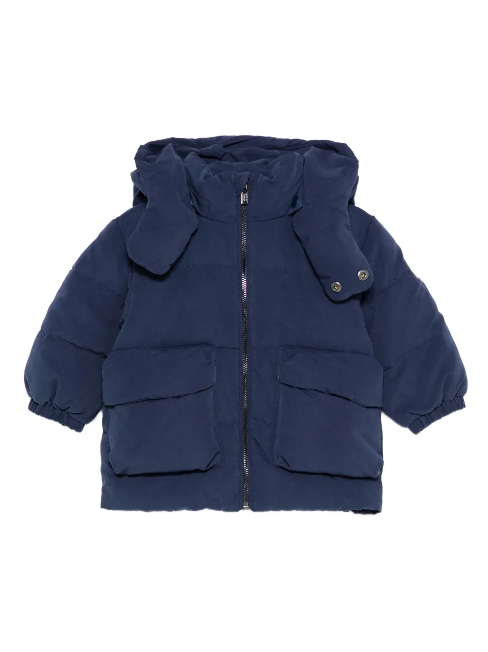 Emporio Armani Kids hooded padded coat | Blue | Image 1