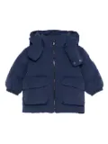 Emporio Armani Kids hooded padded coat - Blue