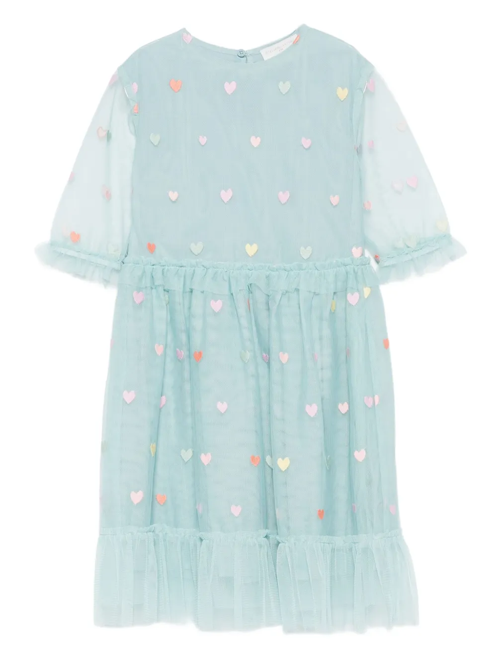 Stella McCartney Kids heart-embellished tulle dress | gris | Image 1