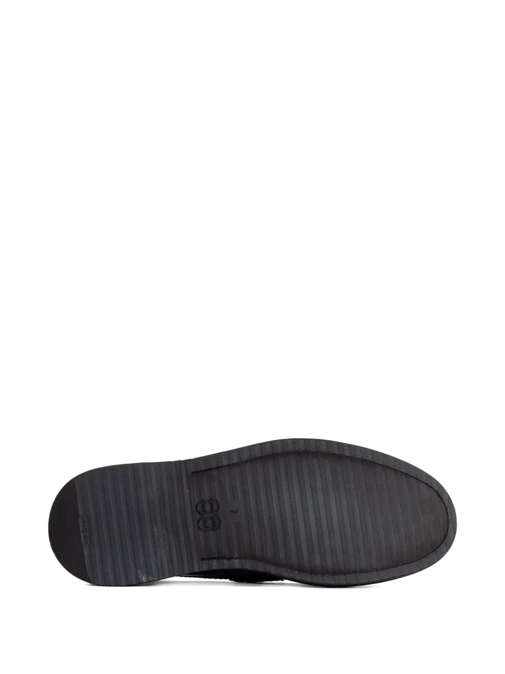 Green George penny-bar leather loafers Brown