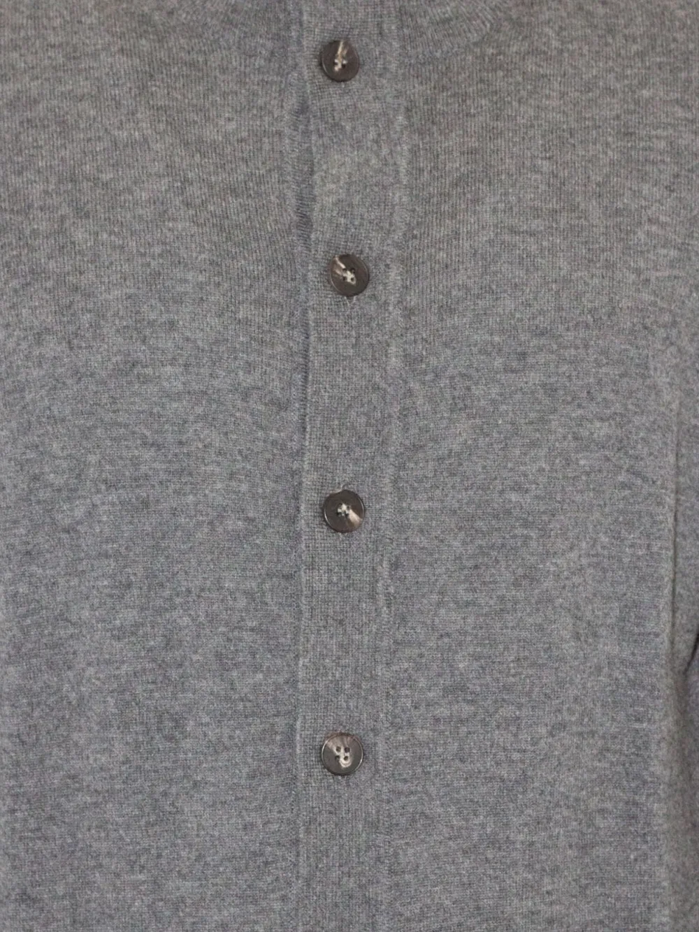 Kangra Cashmere Turtleneck Button Cardigan In Gray