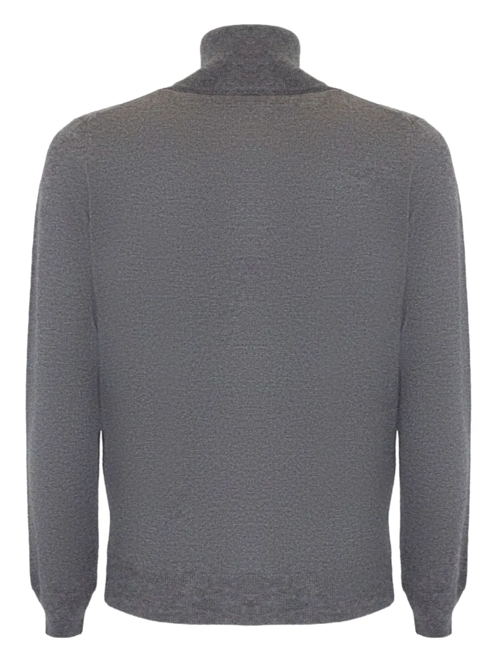 Kangra Cashmere Turtleneck Button Cardigan In Gray