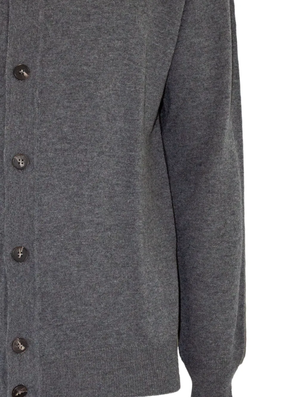 Kangra Vest met col en knoop Grijs