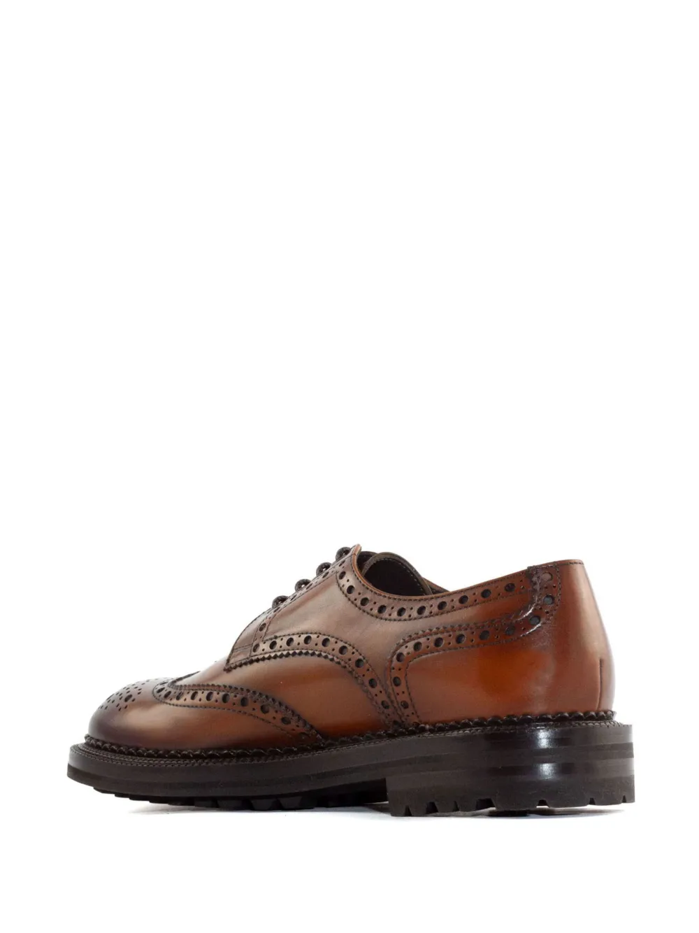Green George Leren derby schoenen Bruin