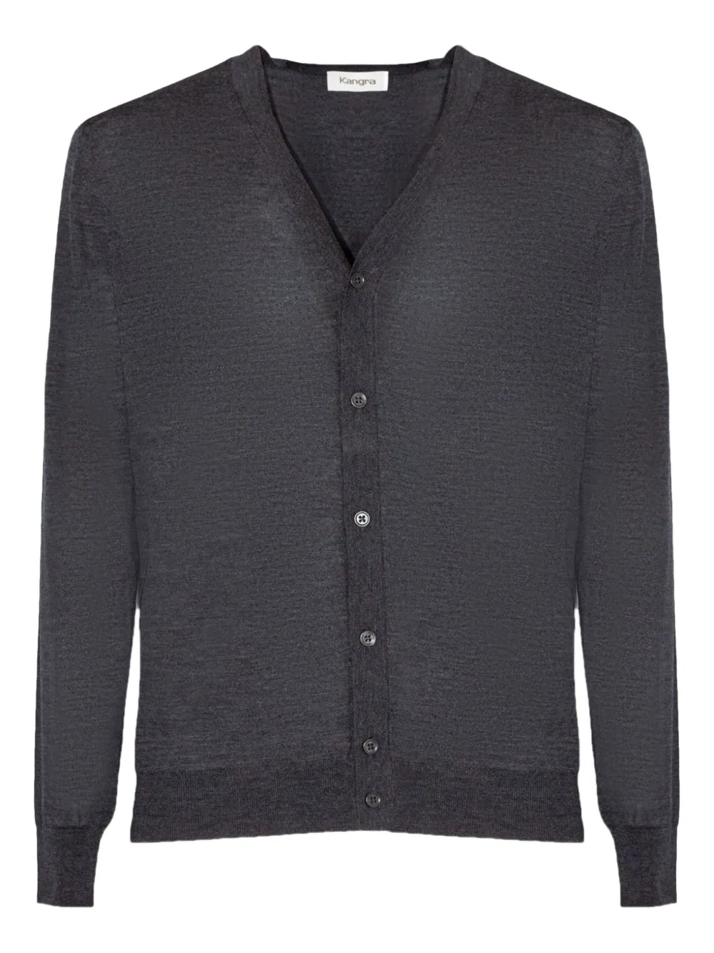 Kangra V-neck ribbed-trim cardigan | Grey | Image 1