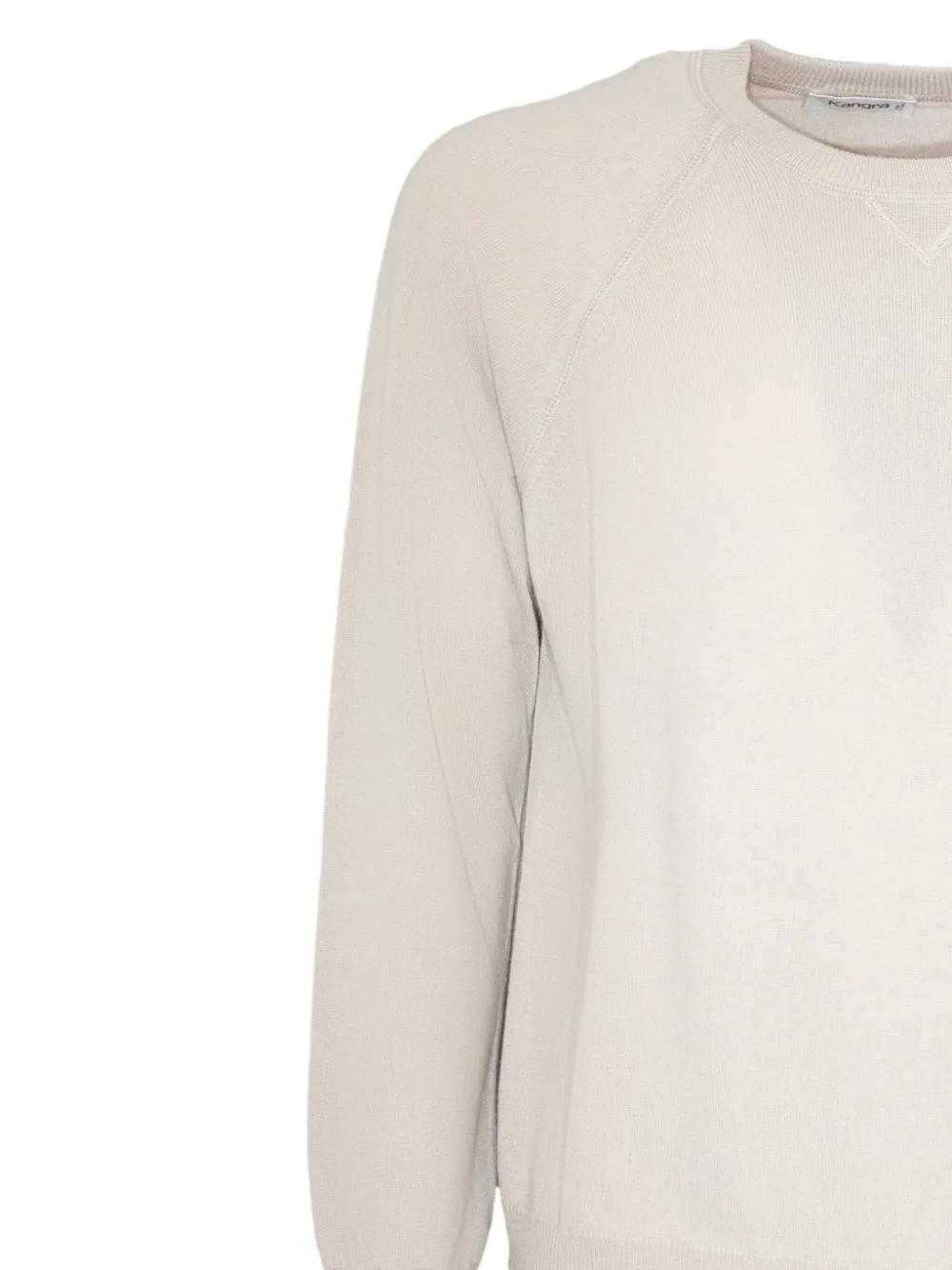 Kangra Cashmere Raglan-sleeve Wool Sweater In Neutral