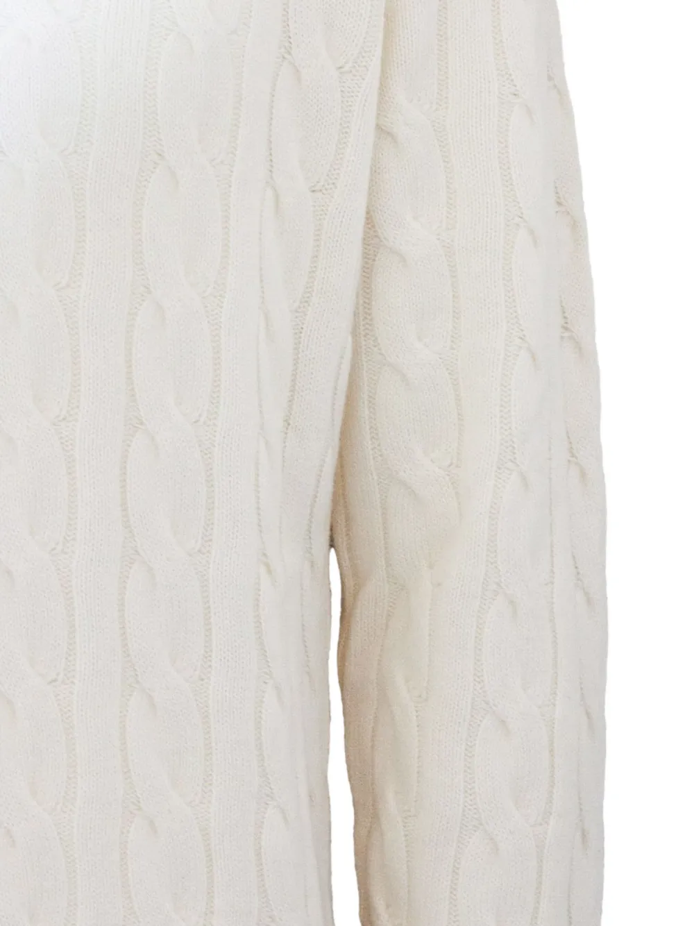 Kangra Cashmere Cable-knit Turtleneck Sweater In Neutral