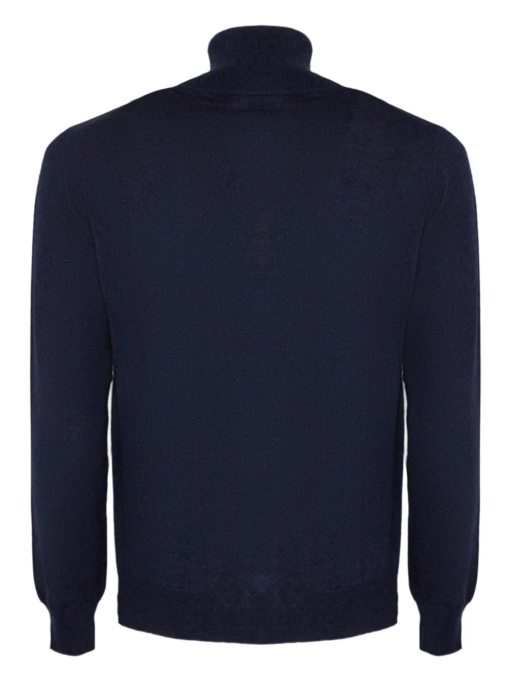 Kangra Cashmere Turtleneck Button Cardigan In Blue