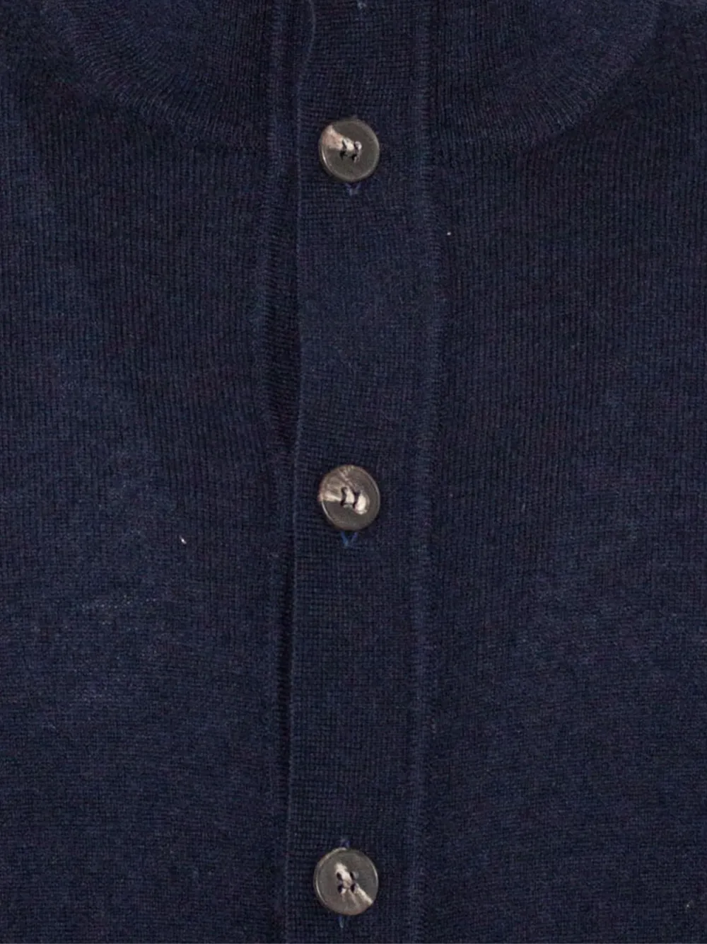 Kangra Cashmere Turtleneck Button Cardigan In Blue