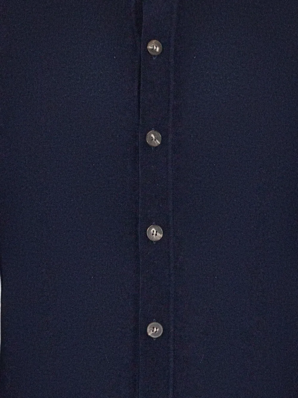 Kangra Vest met col en knoop Blauw