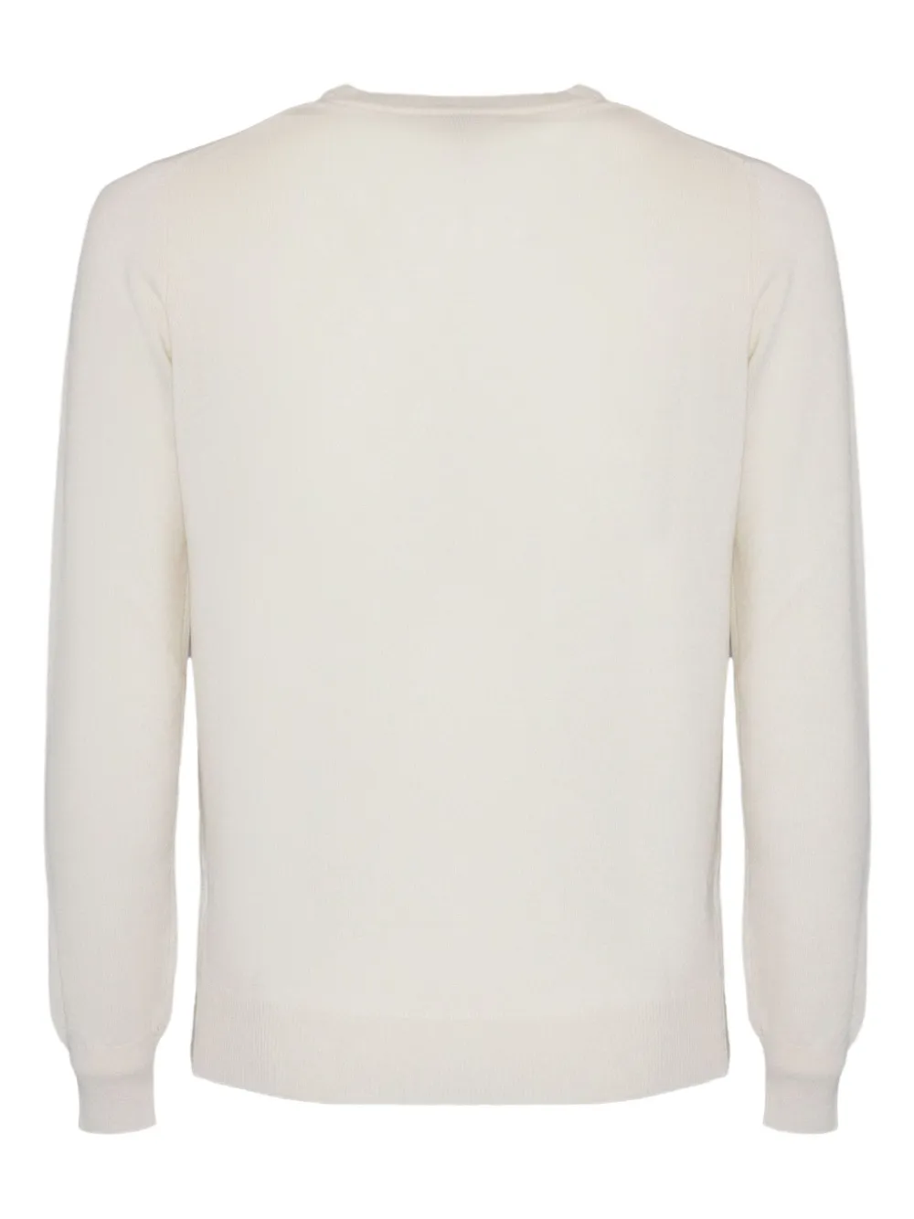 Kangra Trui met geribbelde afwerking en ronde hals - Beige