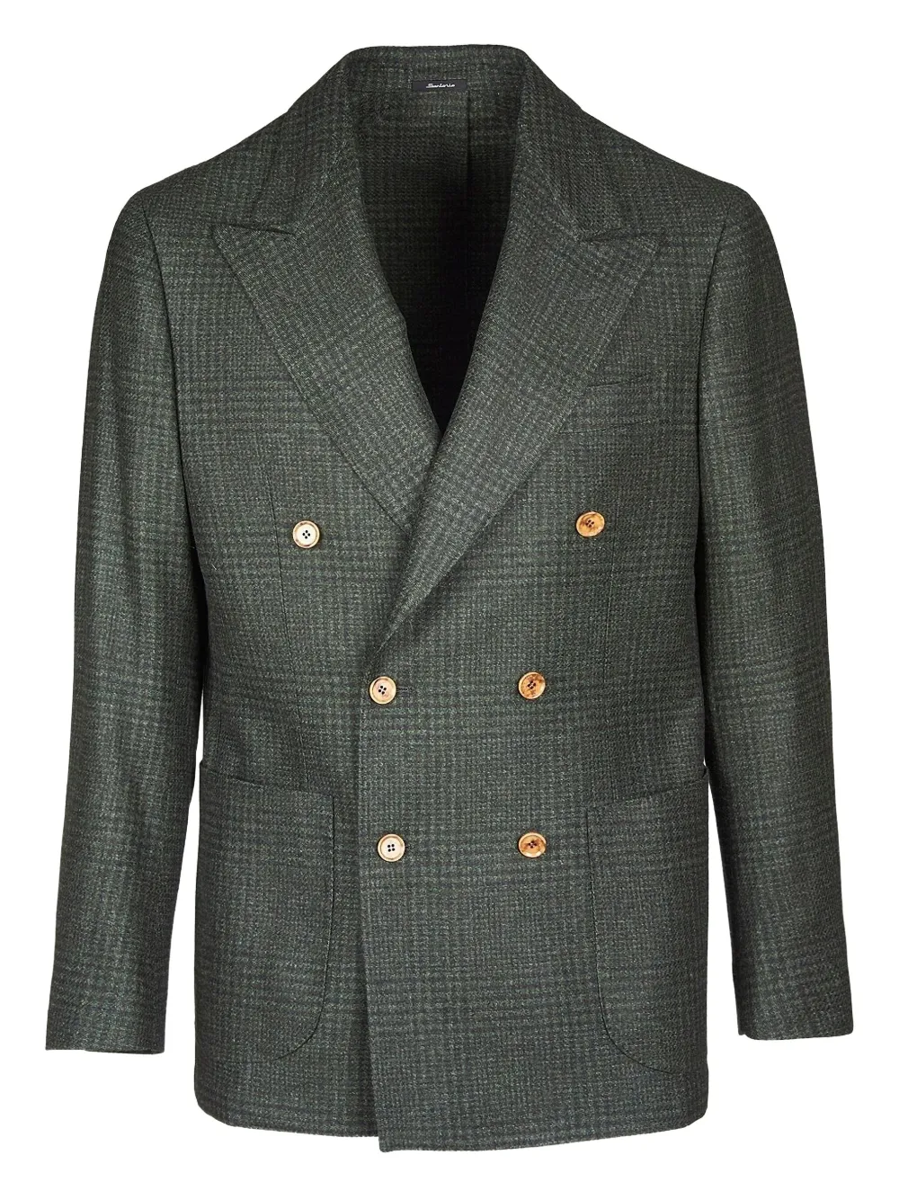 SARTORIO NAPOLI double-breasted check blazer | Grey | Image 1