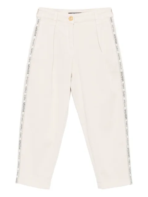 Balmain Kids pantalones con detalle del logo