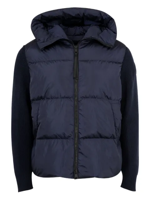 Canada Goose quilted knit-sleeve hooded jacket