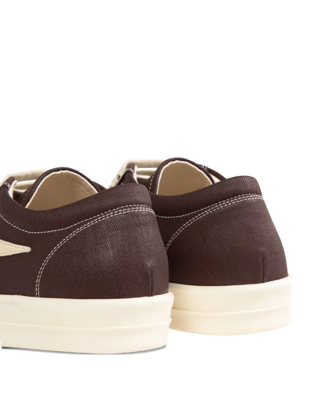 Rick Owens DRKSHDW Sneakers met vlakken en veters Bruin