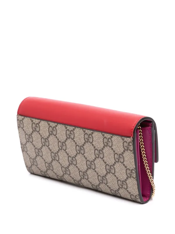 Gucci Pre-Owned 2000-2015 GG Supreme Padlock Wallet On Chain