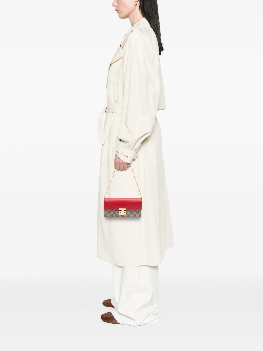 Gucci Pre-Owned 2000-2015 GG Supreme Padlock Wallet On Chain shoulder bag | Pre-Owned | Image 2