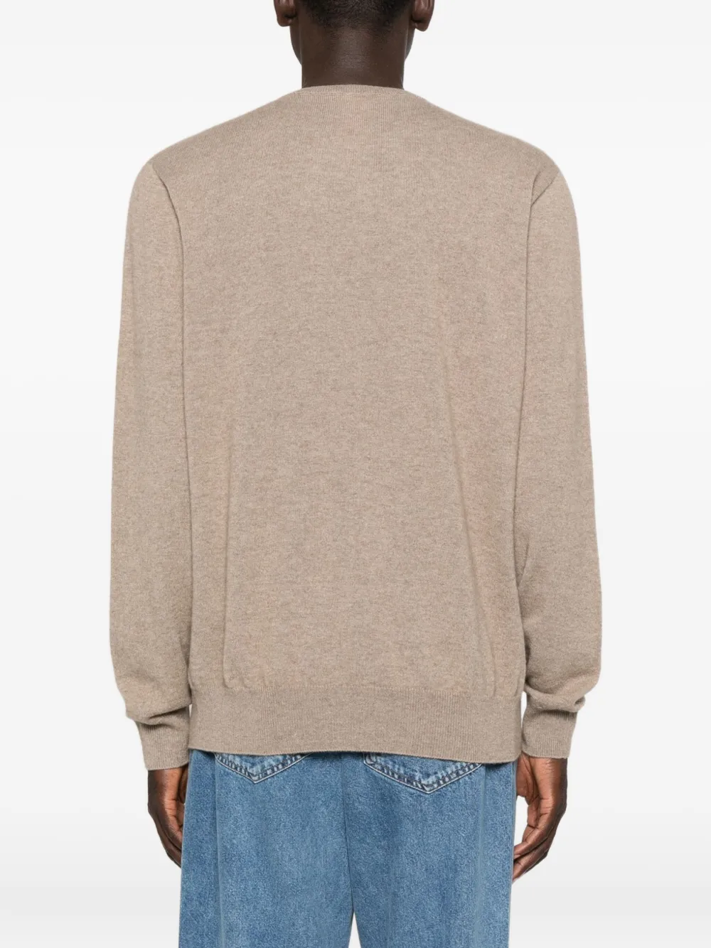 The Row Rod V-neck Cashmere Sweater In Neutral