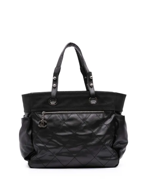 CHANEL Pre-Owned 2006-2008 Paris Biarritz Large Quilted Coated Canvas tote bag