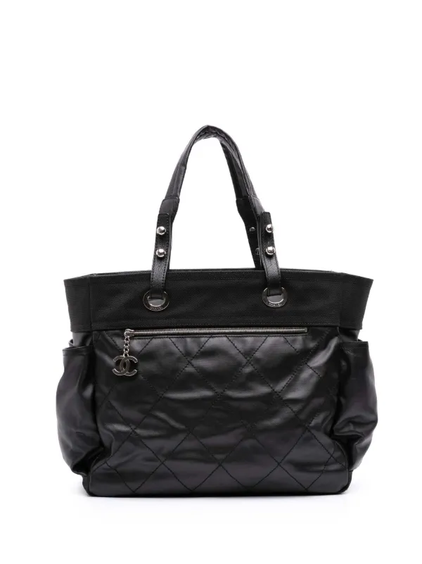 CHANEL Pre-Owned 2006-2008 Paris Biarritz Large Quilted Coated