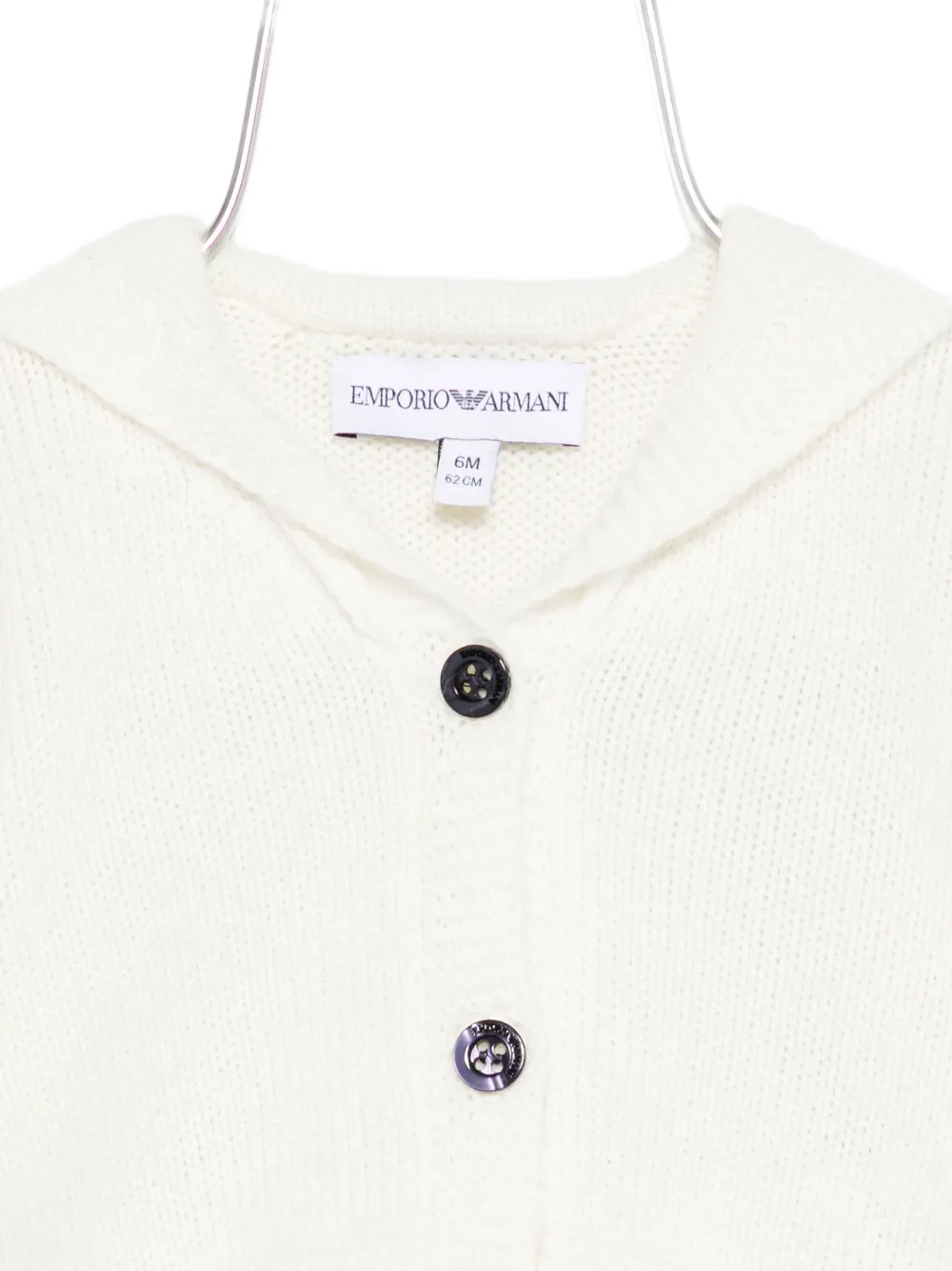 Emporio Armani Button-fastening Cardigan In White