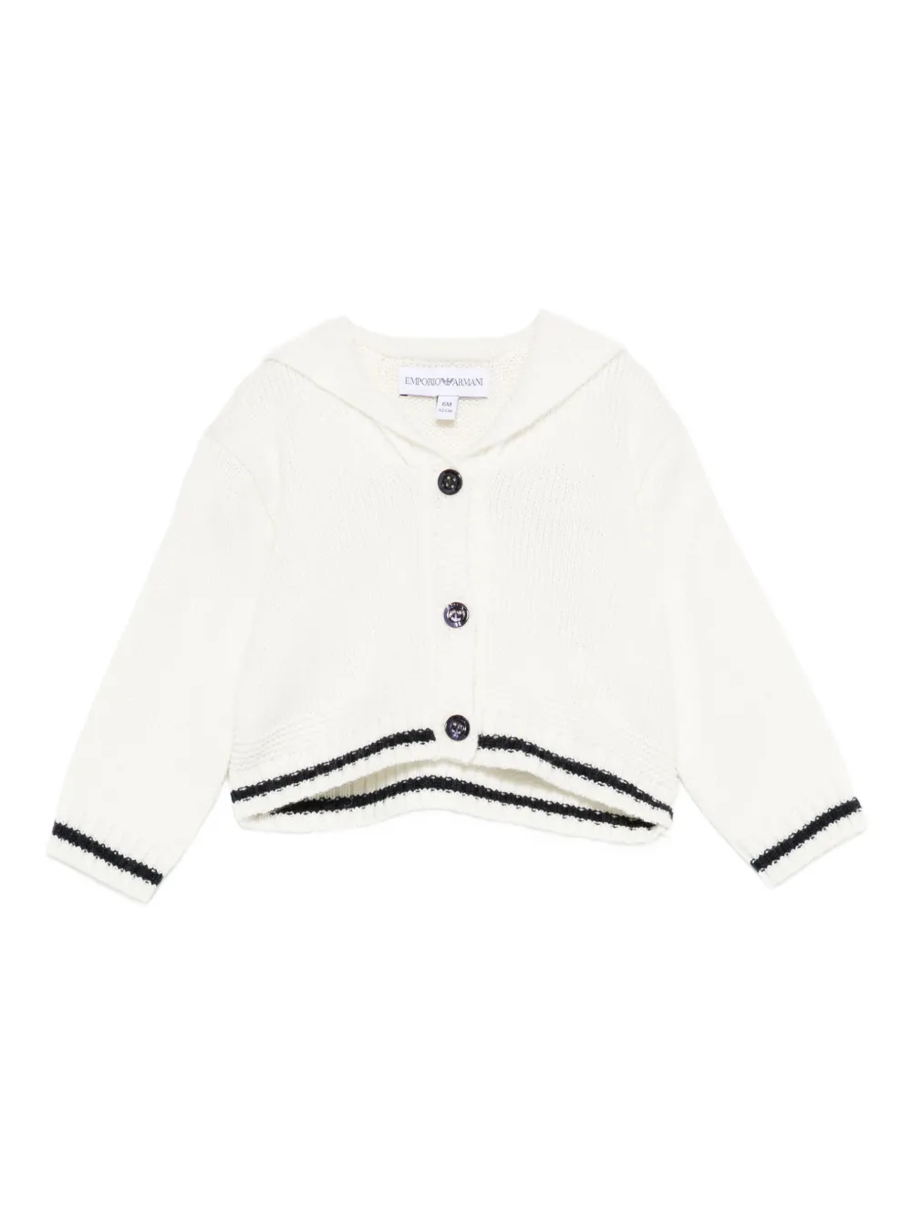 Emporio Armani Kids button-fastening cardigan | Neutrals | Image 1
