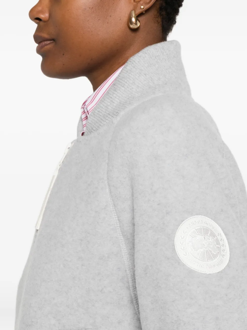 Canada Goose Sierra Zip-front Bomber Jacket In Gray