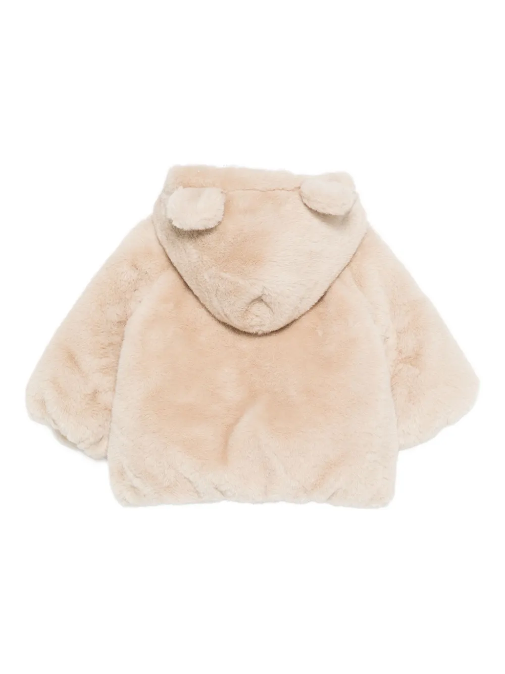 Emporio Armani Kids logo-patch hooded jacket | Faux Fur Jackets | Image 2