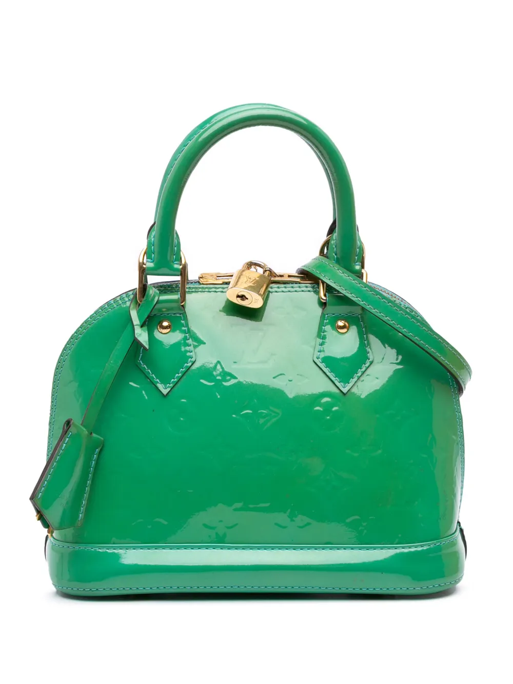 Louis Vuitton Pre-Owned 2015 モノグラム ヴェルニ アルマ BB サッチェルバッグ - グリーン Louis Vuitton Pre-Owned 2015 モノグラム ヴェルニ アルマ BB サッチェルバッグ - グリーン