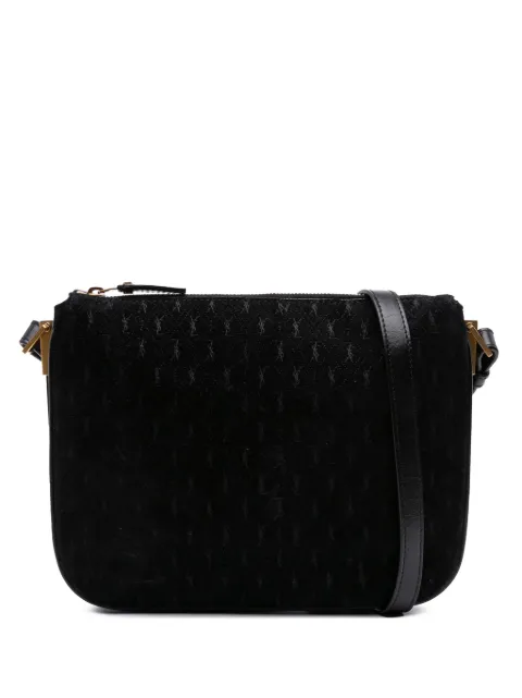 Saint Laurent Pre-Owned 2019 Suede Allover Monogram crossbody bag