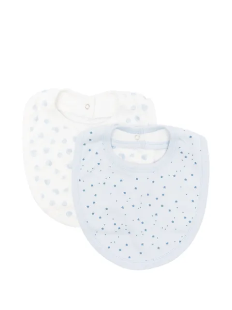 Petit Bateau heart star bibs (pack of two)