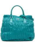 Prada Pre-Owned 2012-2025 Nappa Gaufre satchel - Blue