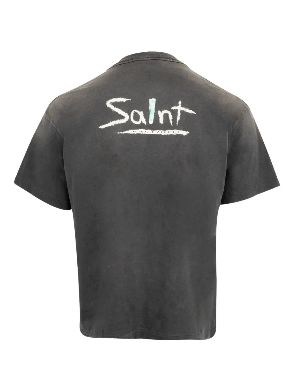 SAINT MXXXXXX logo-print T-shirt - Zwart