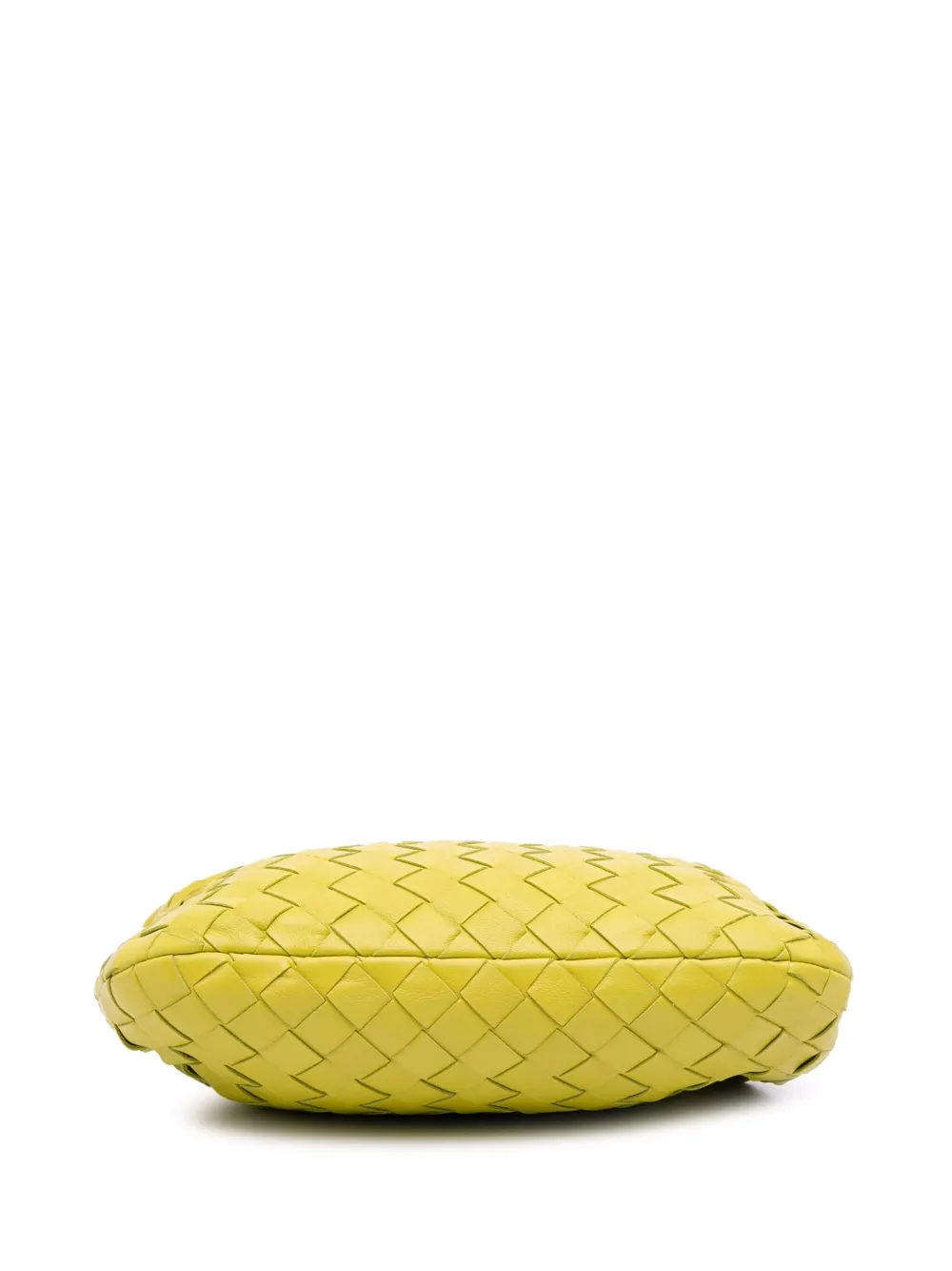 Pre-owned Bottega Veneta 2012-2025 Mini Nappa Intrecciato Jodie Hobo Bag In Yellow