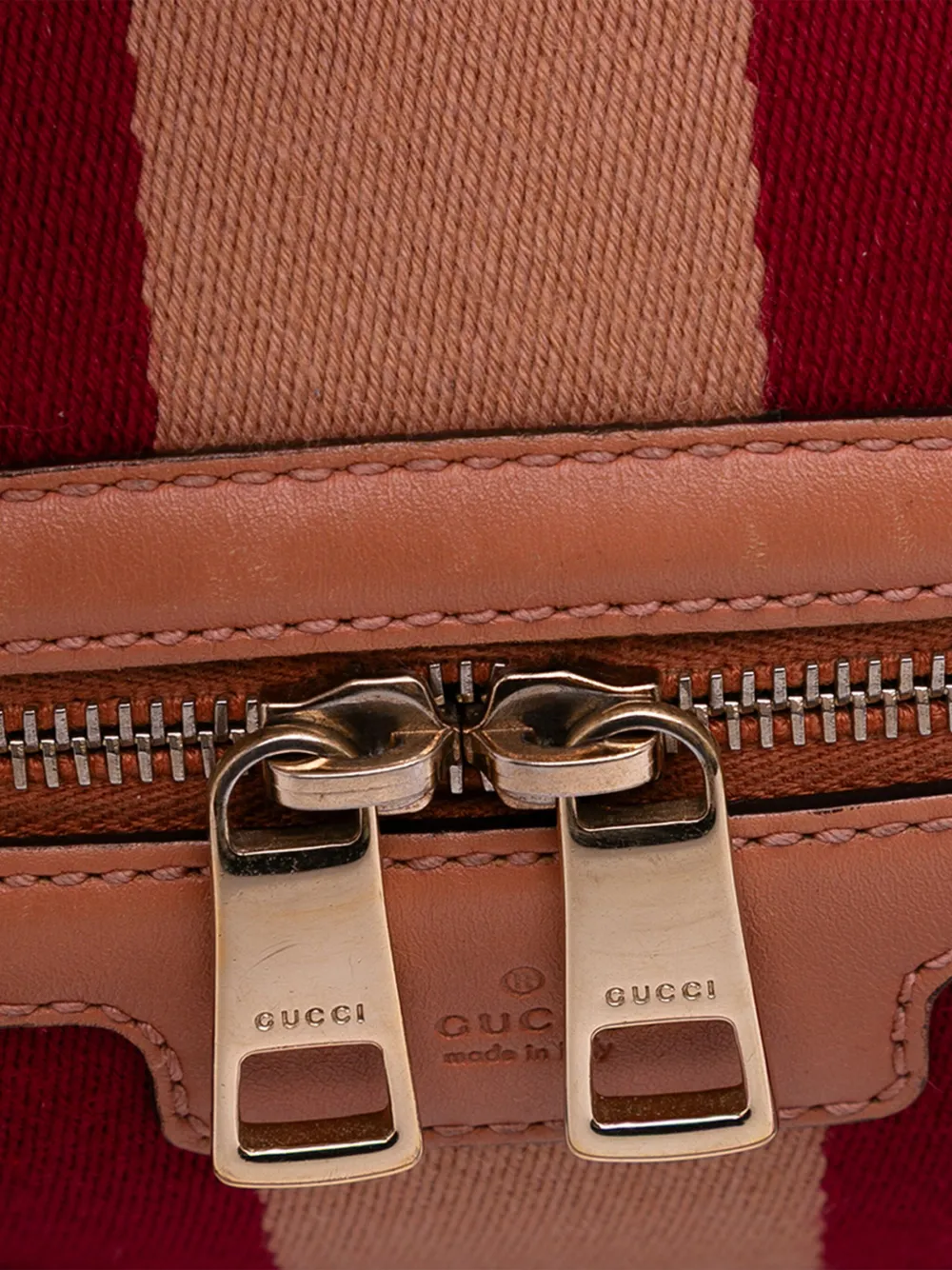 Pre-owned Gucci 2016-2025 Small Gg Canvas Web Joy Boston Bag Satchel In Brown