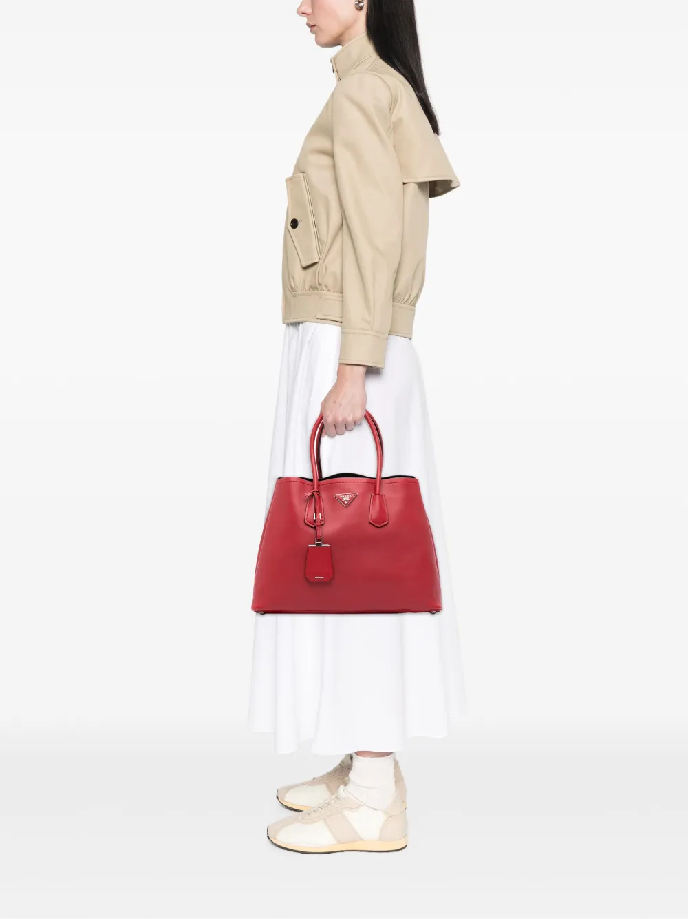 Prada Pre-Owned 2010-2025 Large City Calf Double satchel | Pre-Owned | Image 2