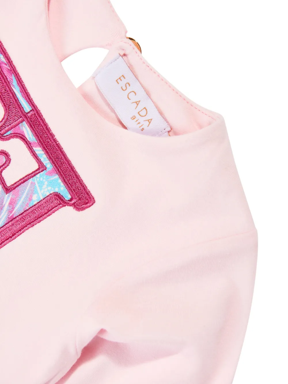 Escada Baby Girls Embroidered Logo Dress In Pink