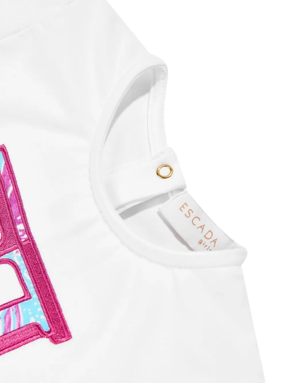 Escada Baby Girls Embroidered Logo T-shirt In White