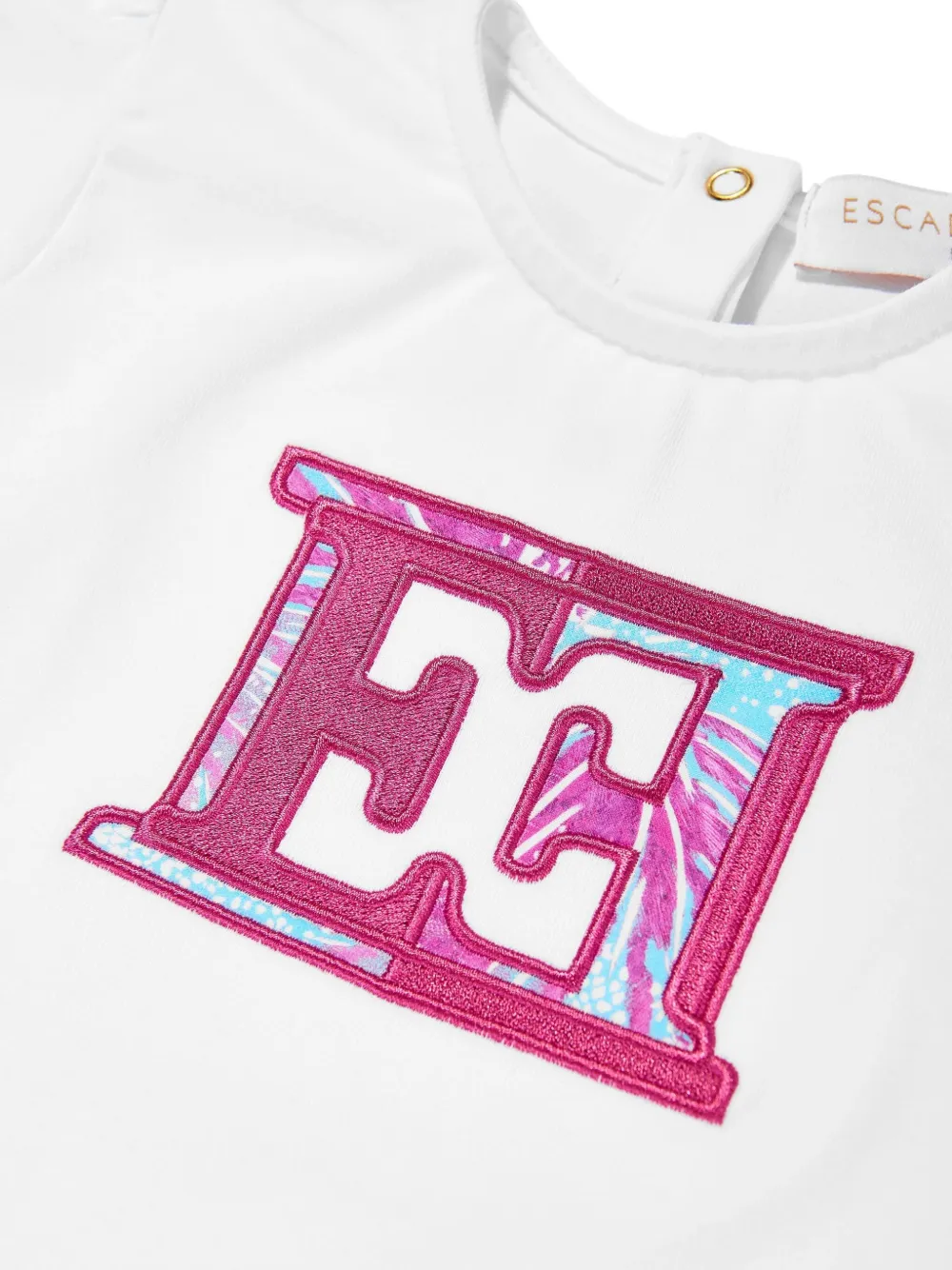 Escada Baby Girls Embroidered Logo T-shirt In White