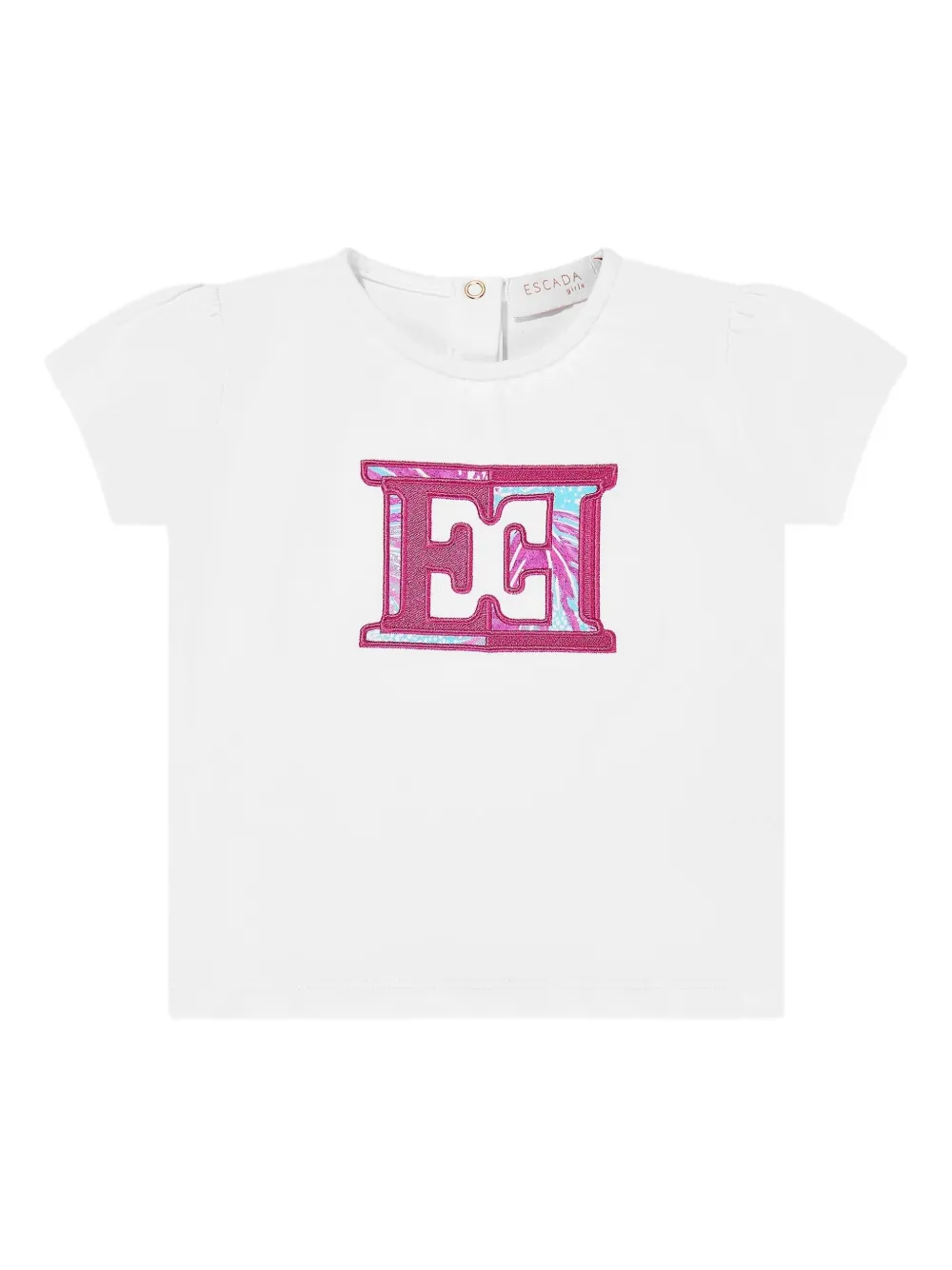 Escada Baby Girls Embroidered Logo T-shirt In White