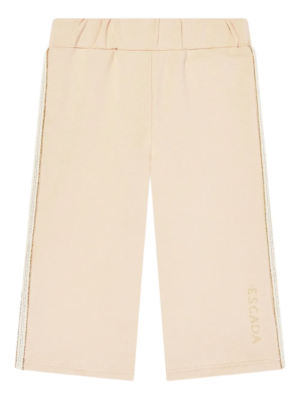 Escada Baby Girls Embroidered Logo Jersey Trousers In Neutral