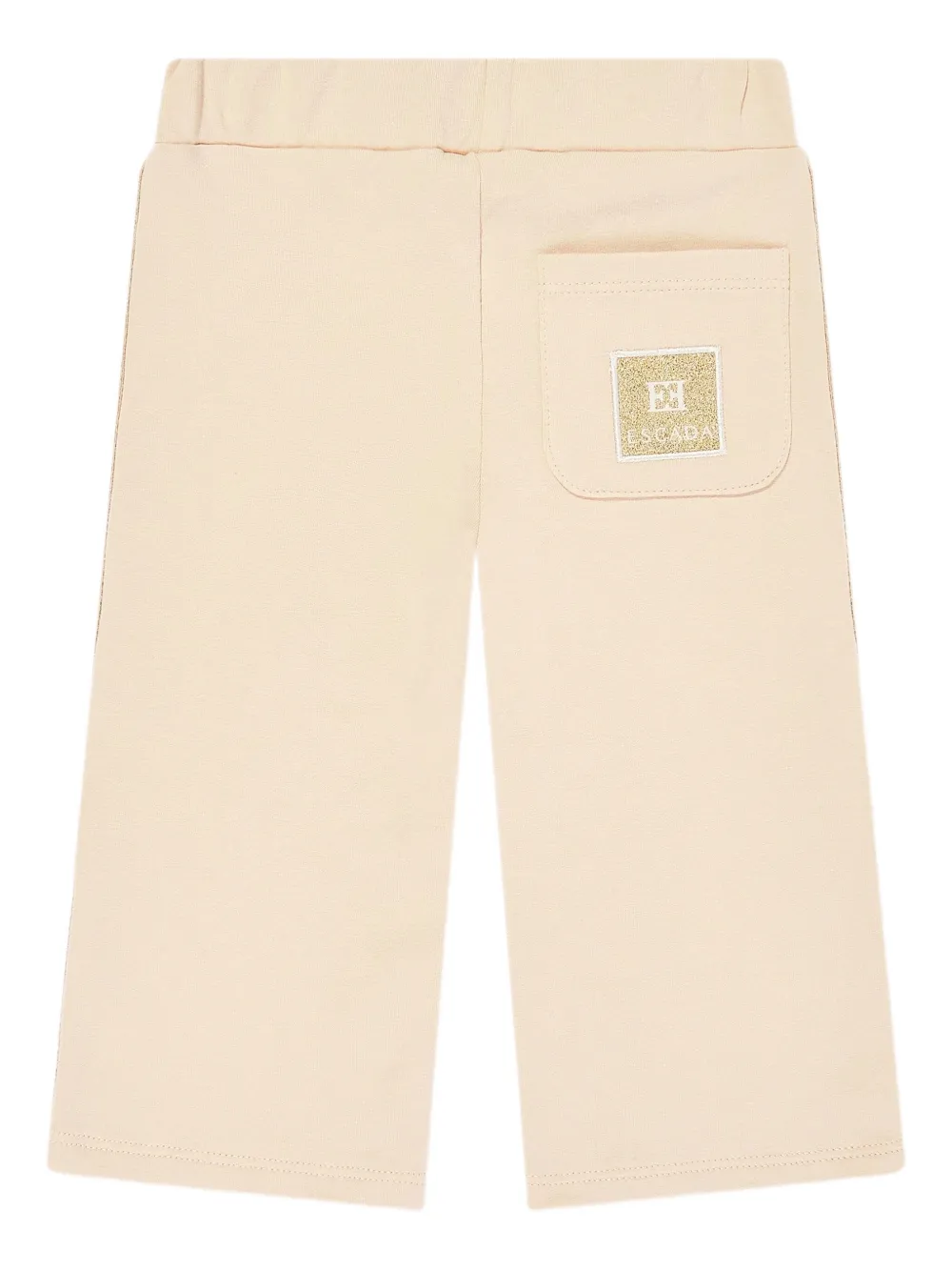 Escada Baby Girls Embroidered Logo Jersey Trousers In Neutral