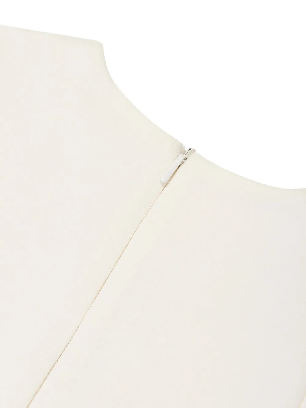 Escada Pleated Logo Dress In Neutral