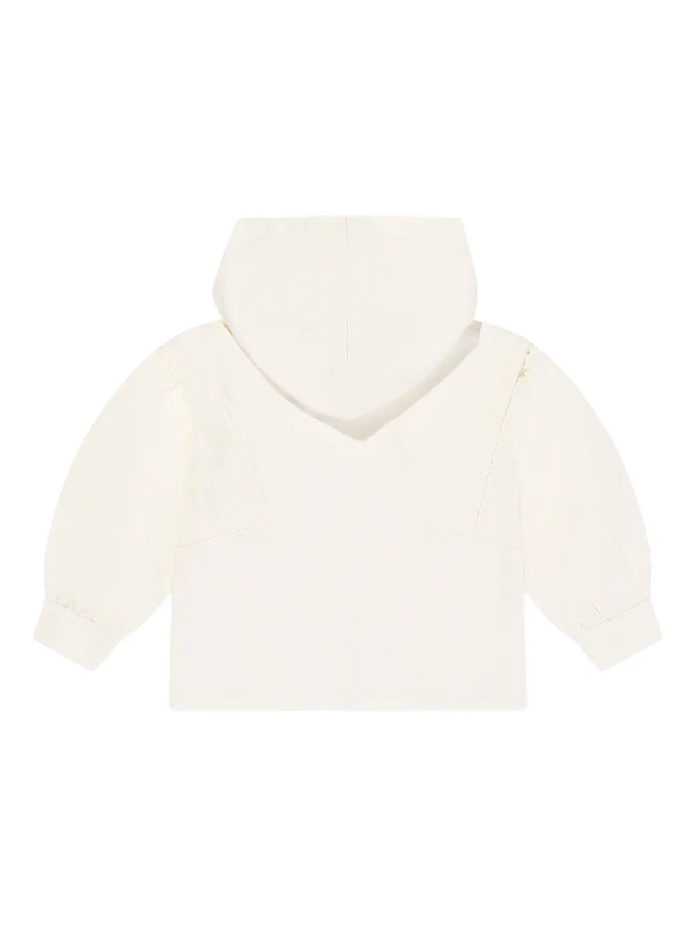 Escada Girls Logo Badge Zip Up Top In White