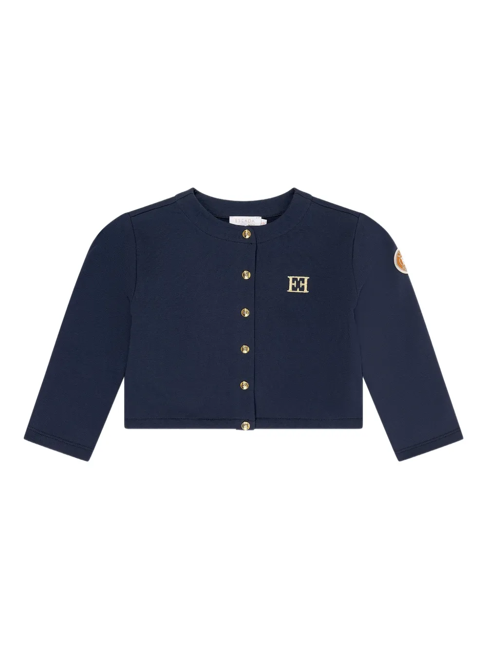 Escada Kids logo-embroidered cardigan | Blue | Image 1